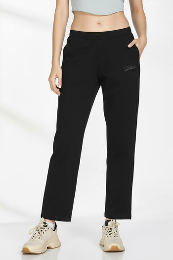 Buy Zivame 2 Mile Fashion Knit Cotton Loungewear Bottom - Black Beauty